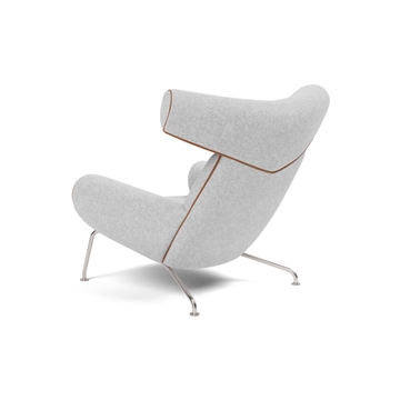 Fredericia Furniture Wegner Ox Chair 1000 Lænestol, Hallingdal 116/Cognac vinkel 3